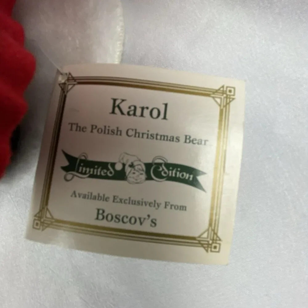 Annalee Dolls KAROL The Polish Christmas Bear 2002 Boscov’s WITH Tags‎